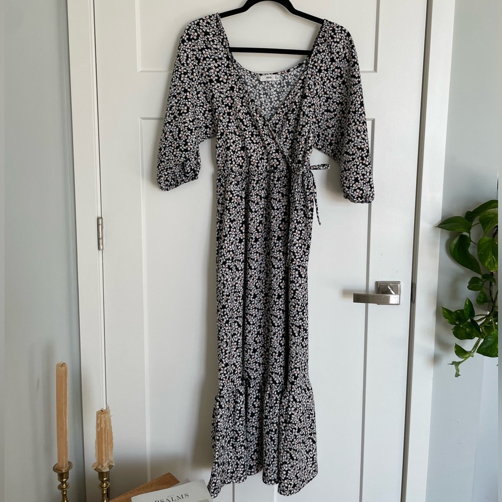 Adorable Mango Floral Maxi Dress